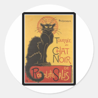 STICKER ROND LE CONVERSATION NOIR IMPRIMER