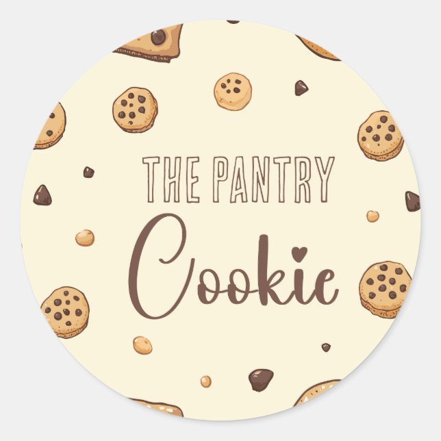 Sticker Rond Le cookie de la Pantry (Devant)