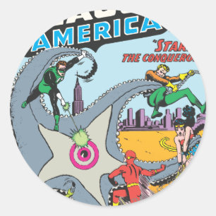 Sticker Rond Le courageux et le courageux numéro 28 - mars