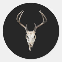 Le crâne des cerfs sur le Arrière - plan noir