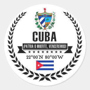 Sticker Rond Le Cuba