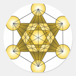 Sticker Rond Le cube de Metatron