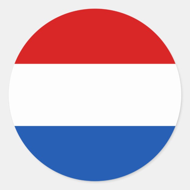Sticker Rond Le drapeau néerlandais (Devant)