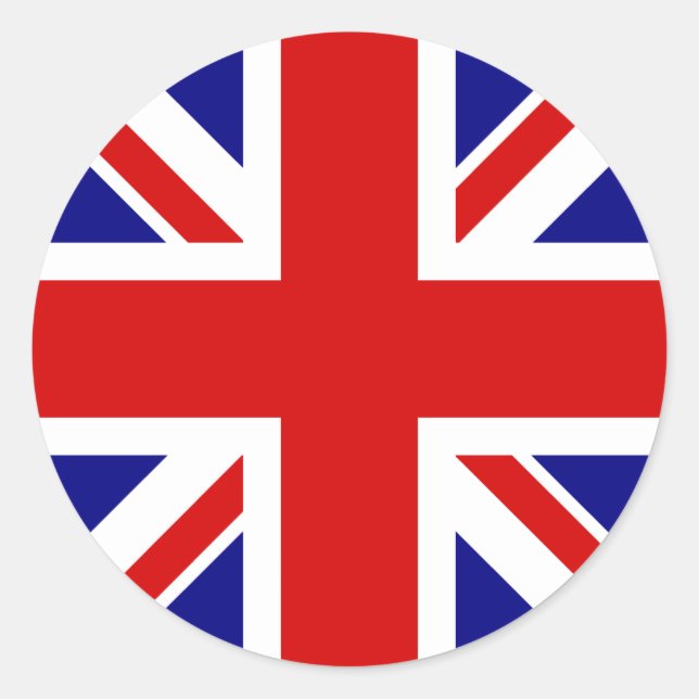 Sticker Rond Le drapeau Union Jack (Devant)