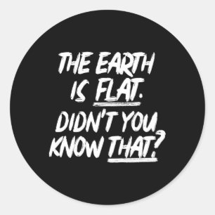 Sticker Rond Le Eh Est Plat Ne Saviez-Vous Pas À Yoongi Flat Eh
