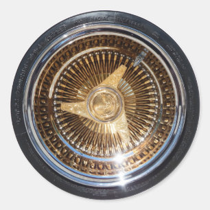 Sticker Rond Le fil de Lowrider roule l'autocollant