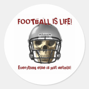 Sticker Rond Le football, c'est la vie...Tout le reste n'est qu