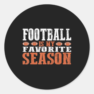 Sticker Rond Le football est ma saison préférée