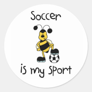Sticker Rond Le football est mon sport