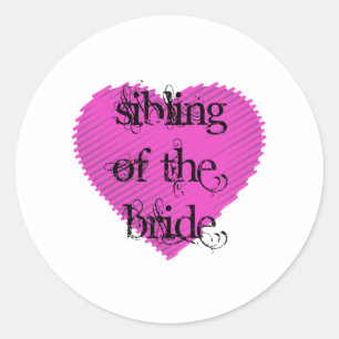 Sticker Rond Le frère de la mariée