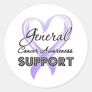 Sticker Rond Le Général Cancer Awareness de soutien