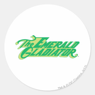 Sticker Rond Le gladiateur d'émeraude