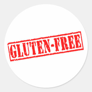 Sticker Rond Le gluten libèrent le timbre
