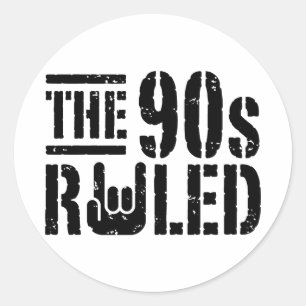 Sticker Rond Le gouvernement des années 90