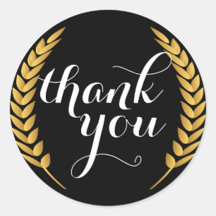 Sticker Rond Le grain de blé d'or refoule autour de