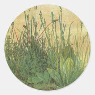Sticker Rond Le Grand (Grand) morceau de Turf par Albrecht Dure