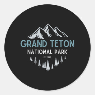 Sticker Rond Le Grand Teton Grand Teton National Park