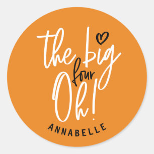 Sticker Rond Le gros quatre oh ! 40e anniversaire en faveur du 