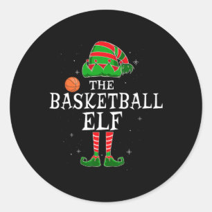 Sticker Rond Le groupe Elf de basket-ball fait la jonction de N