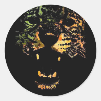 STICKER ROND LE JAGUAR