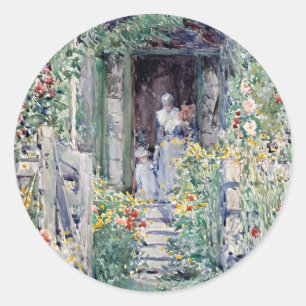 Sticker Rond Le jardin dans sa gloire   Childe Hassam