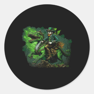Sticker Rond Le Jour de la Saint Patrick Laisse Les Shenanigans