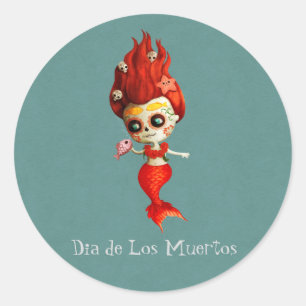 Sticker Rond Le jour de la sirène morte