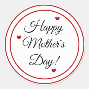 Sticker Rond Le jour de mère heureux