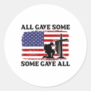 Sticker Rond Le Jour Des Anciens Combattants A Tous Donné Un Pe