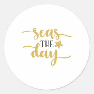 Sticker Rond Le Jour des mers