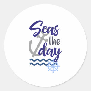 Sticker Rond Le Jour des mers, nautique