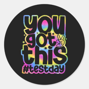 Sticker Rond Le Jour Où Vous Avez Obtenu Ce Test D'Époque Ensei