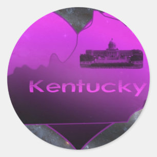 Sticker Rond Le Kentucky à la maison