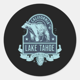 Sticker Rond Le lac Tahoe en Californie