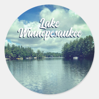 Sticker Rond Le lac Winnepesaukee