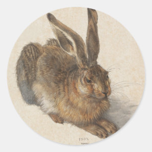 Sticker Rond Le lièvre