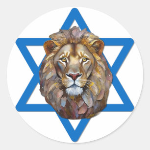 Sticker Rond Le Lion De Juda