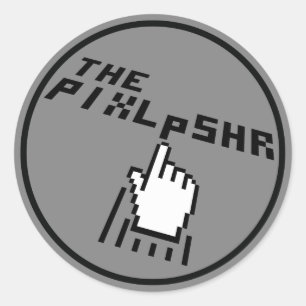 Sticker Rond Le logo de PixlPshr