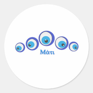 Sticker Rond Le mal de l'oeil