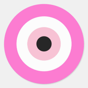 Sticker Rond Le Mal Oeil Se Protège Du Cancer Du Sein