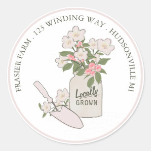Sticker Rond Le Marché Agricole Cultivé Localement Blosse L'Ent