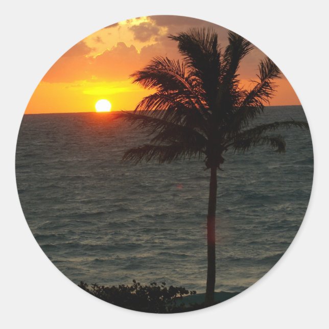 Sticker Rond Le matin a rompu (Devant)