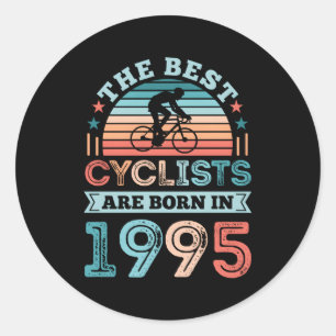 Sticker Rond Le Meilleur Cycliste Né En 1995 À Vélo