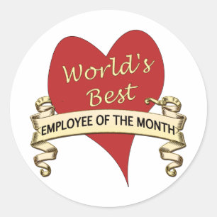 Sticker Rond Le meilleur employé du mois