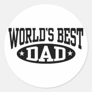 Sticker Rond Le meilleur papa du monde