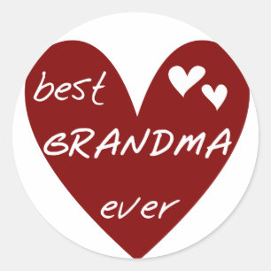 Sticker Rond Le meilleurs T-shirts et cadeaux de grand-maman de