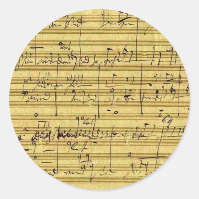 Sticker Rond Le Messie de Handel (Devant)