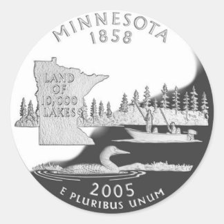 Sticker Rond Le Minnesota
