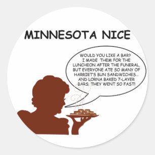 Sticker Rond Le Minnesota Nice