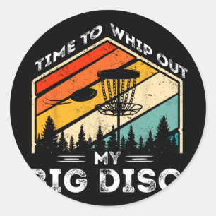 Sticker Rond Le moment est venu de sortir mon grand disque Drôl